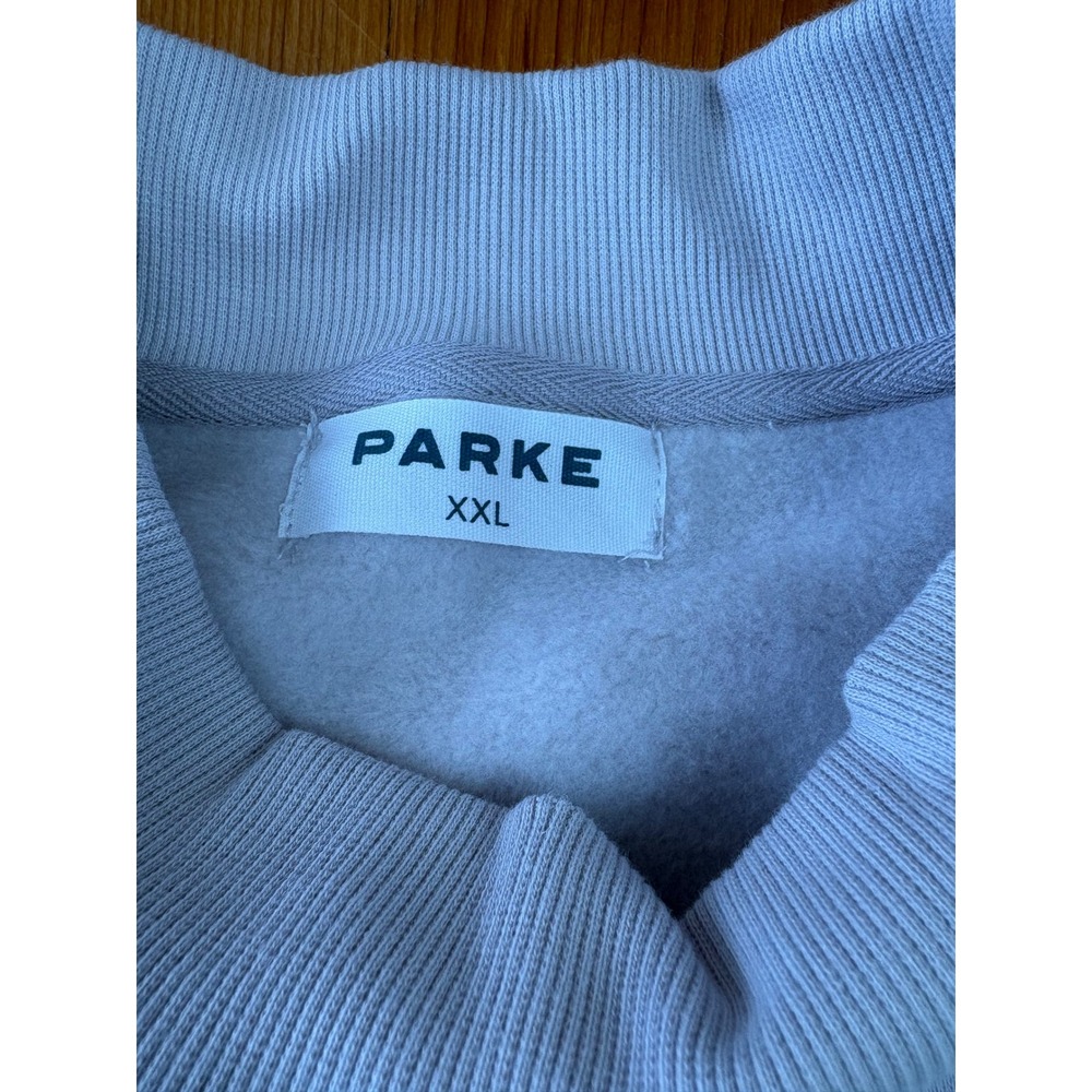 PARKE Valentines Varsity Mockneck- Lavender + White XXL New in Bag Heart Limited - Picture 13 of 16